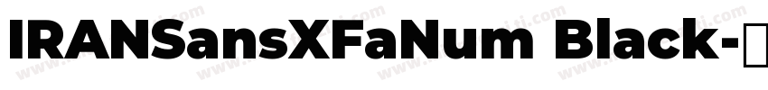 IRANSansXFaNum Black字体转换